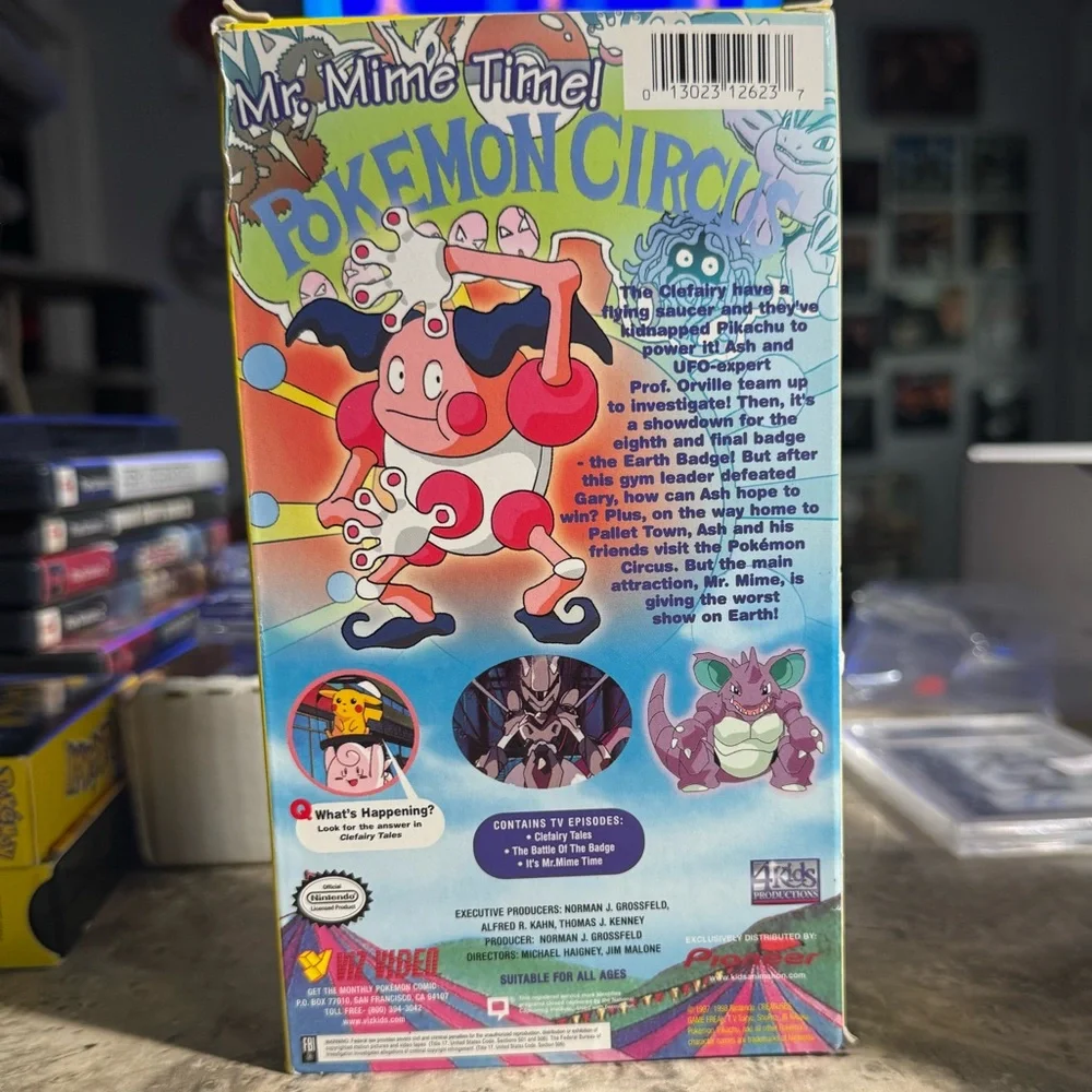Pokemon The Final Badge VHS with Yellow and Blue